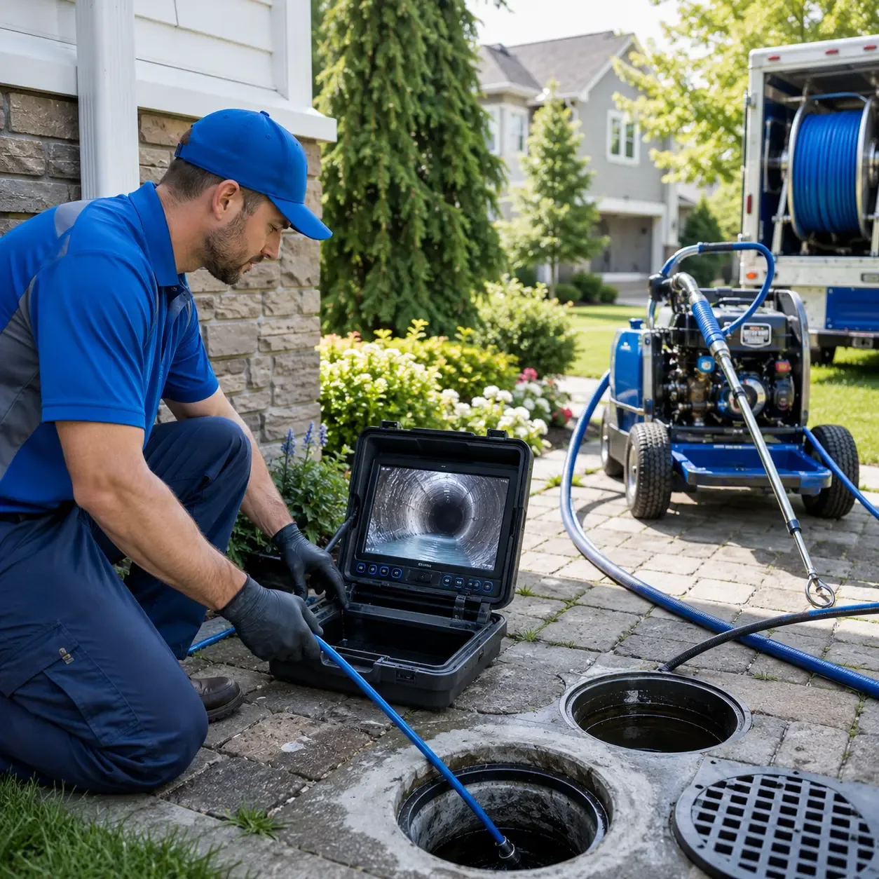 Outdoor drain cleaning professionals serving Leland, MS